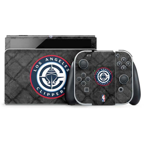 NBA Los Angeles Clippers Black Rust Nintendo Switch OLED (2021) Skin